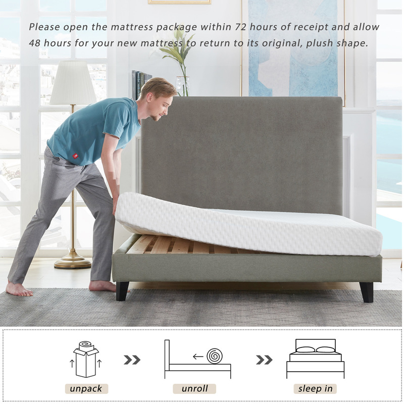 U.S. spot Amazon wayfair mattress 6 inch memory foam mattress overseas warehouse wholesale a generation of hair