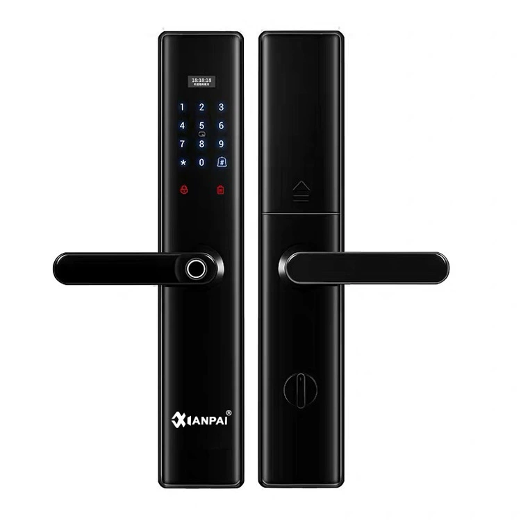 Высококачественная блокировка паролем по отпечатку пальца, умный замок с одной ручкой, бытовой Противоугонный Автоматический раздвижной чехол, электронный многофункциональный дверной замок