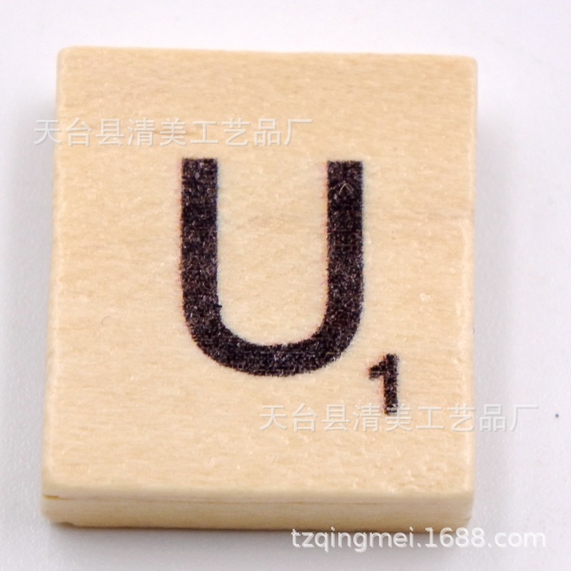 Cubo de pino 26 letras en inglés madera natural letras en inglés unidad 26 letras piezas de madera letras en inglés