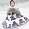 children Boy girl baby Removable Overcome overcoat CUHK Fox Fur coat Western style