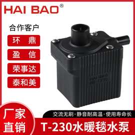 T230微型电动水泵外置水暖毯潜水水泵厂家定制水暖床静音螺杆泵