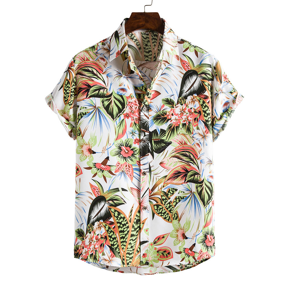 Men's Ditsy Floral Blouse Men's Clothing display picture 166