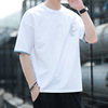 Tide, trend short sleeve T-shirt, jacket for elementary school students, summer clothing, Korean style, loose fit