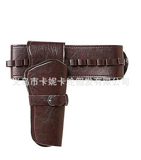 Cinturón retro vaquero estilo nostálgico con cinturón de cuero con cubierta