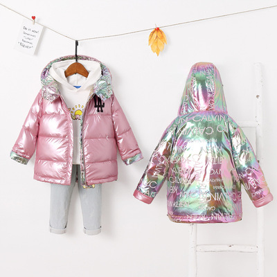 2020新款男女童羽絨服冬季正反兩面穿羽絨服兒童短款羽絨服外套潮