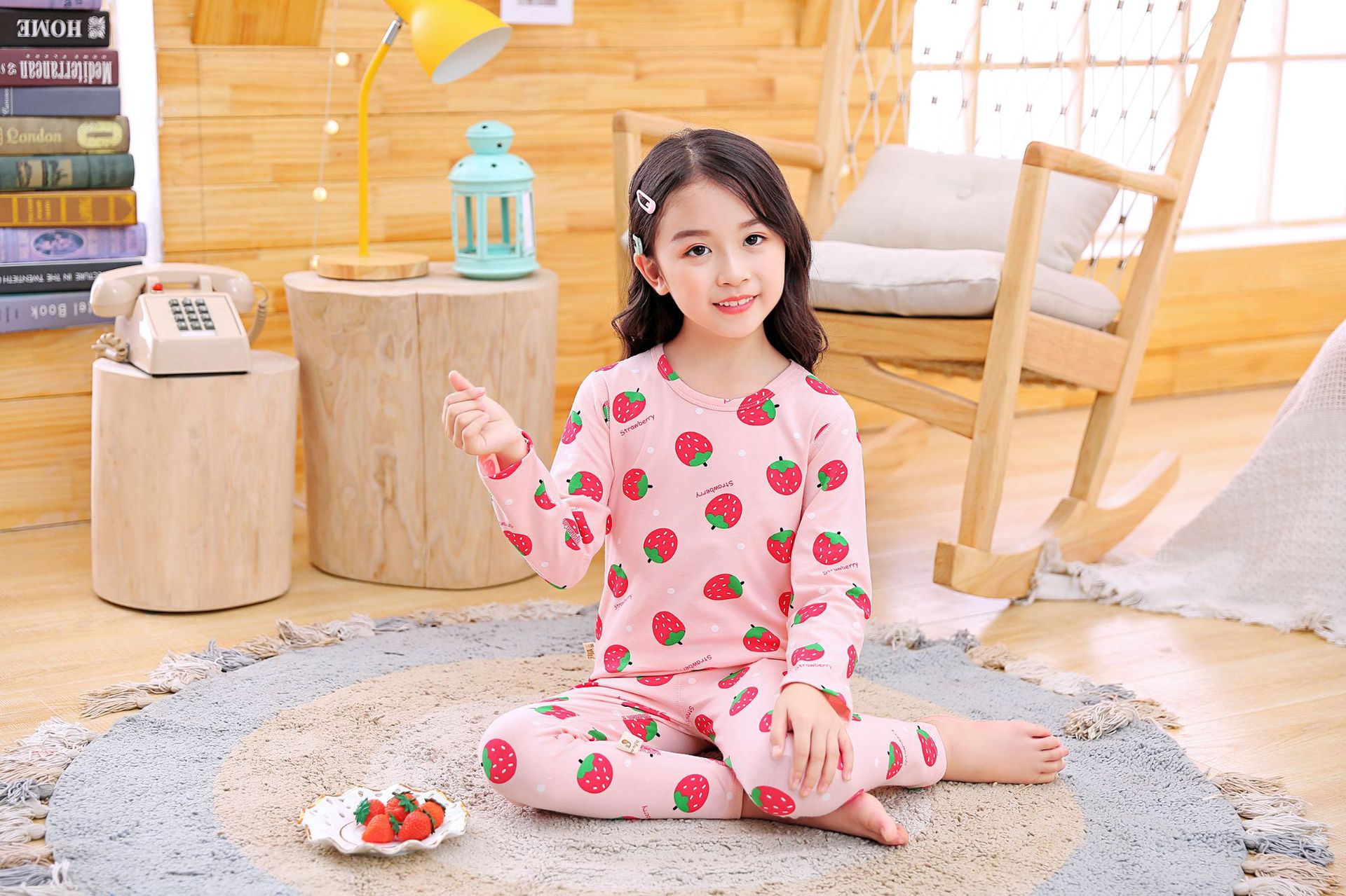 阿姿娇儿童内衣套装新款男女童宝宝纯棉莱卡无骨痕缝秋衣秋裤睡衣