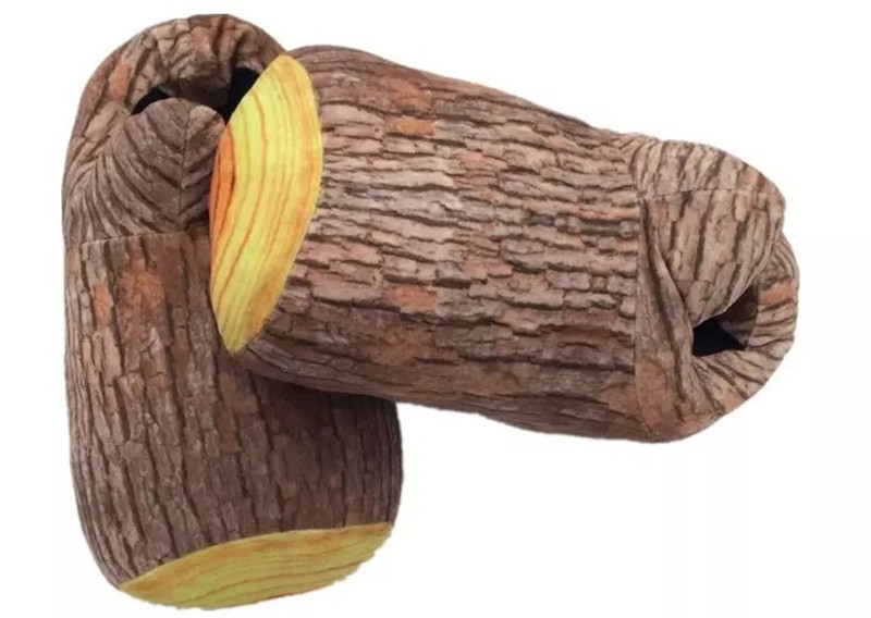 Wood Grain Cotton Slippers 3
