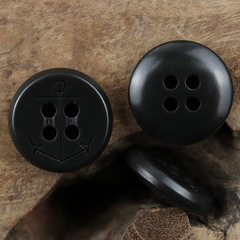 Explore the Planar Four-Eyed Anchor Element Navy Retro Resin Buttons Cardigan Coat Resin Buttons