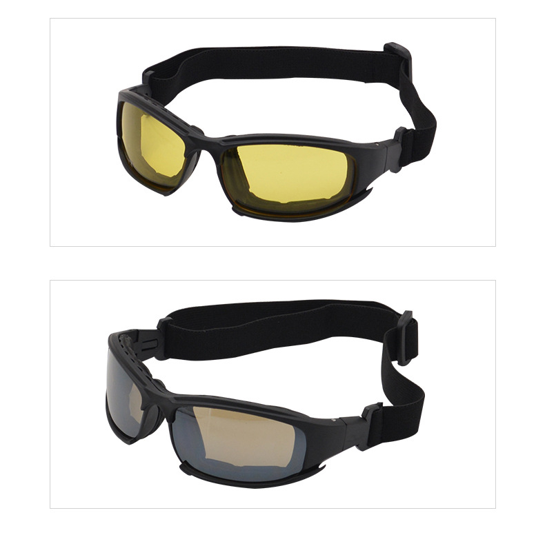 PC Daisy x7 Goggles Trænings Taktisk Vindskærm Anti-slag Felt Skydeudstyr Sportsbriller CS_voghion.com