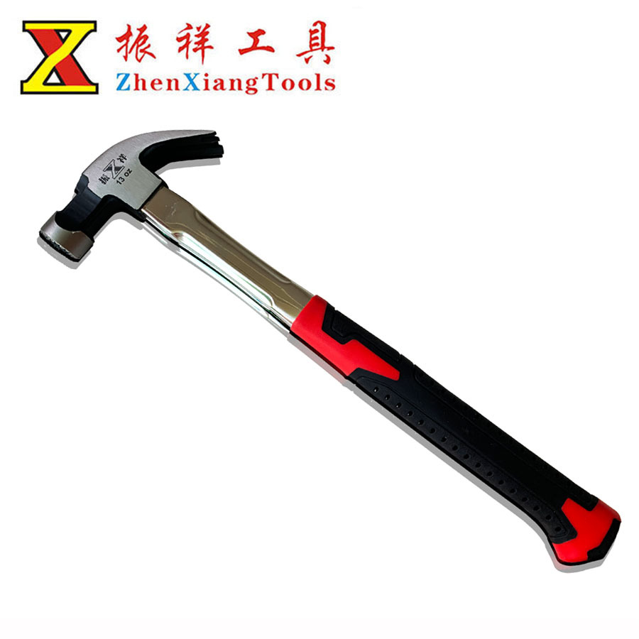 建筑模板工高碳钢圆头带磁羊角锤 榔头铁木工锤子起拔钉锤敲击锤