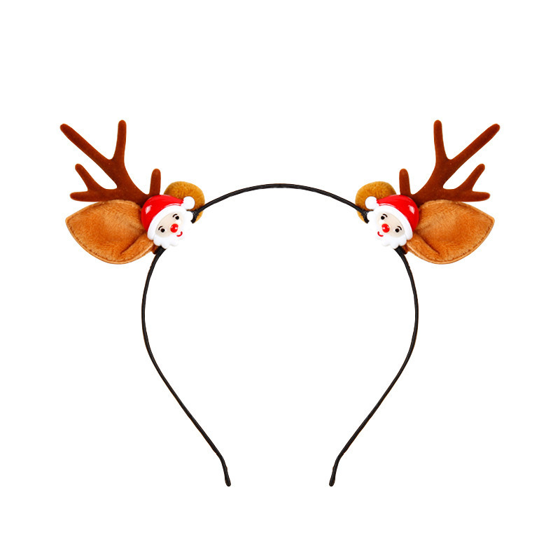 Decoración de Navidad lindo ELK accesorios para el cabello de los niños Navidad arco Internet celebridad diadema de dibujos animados tocado regalo de Navidad