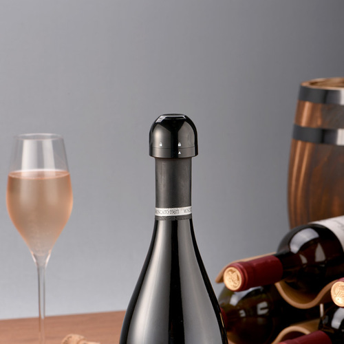 Cross-border best-selling metal wine tools large belly bottle sparkling wine stopper stainless steel champagne bottle stopper rotatable plastic plug