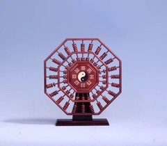 紅酸枝旋轉算盤家居紅木小擺件木質工藝禮品