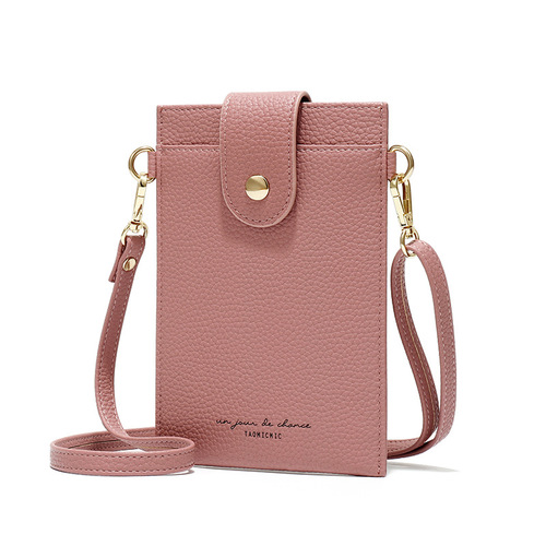 2020 Spring New PU Women's Bags Niche Bags Women's Shoulder Crossbody Bags Korean Thin Women's Mobile Wallets