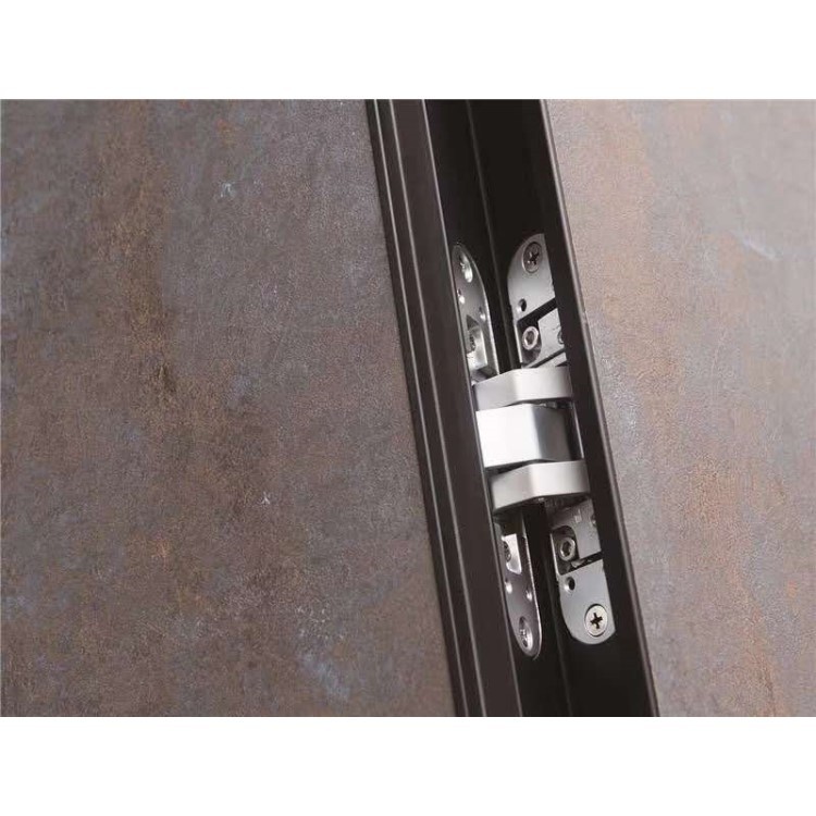 Foshan Luz de fábrica de lujo simple 2020 nueva puerta ecológica puerta compuesta de madera maciza una puerta a la puerta invisible creativa superior image 5