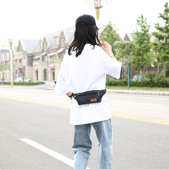 Outdoor Multifunction Cycling Running Canvas Waist Bag Invisible Fashion Men's Phone Bag Sports Cross-Shoulder Bag