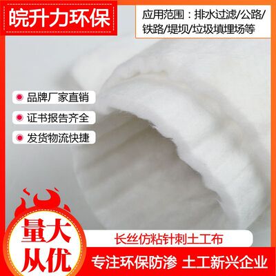 水电公路铁路港口机场隧道围垦滩涂长短丝土工布过滤排水加固隔离|ru
