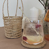 INS Creative Glass Cup Simple Juice Drink Cup Home Transparent Water Cup Coffee Cup Cold Drink Cup