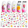 Summer fruit nail stickers, fake nails, adhesive sticker for nails, 3D