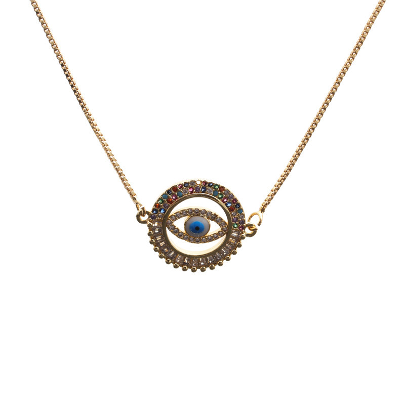 Fashion Devil's Eye Pendant Necklace display picture 3