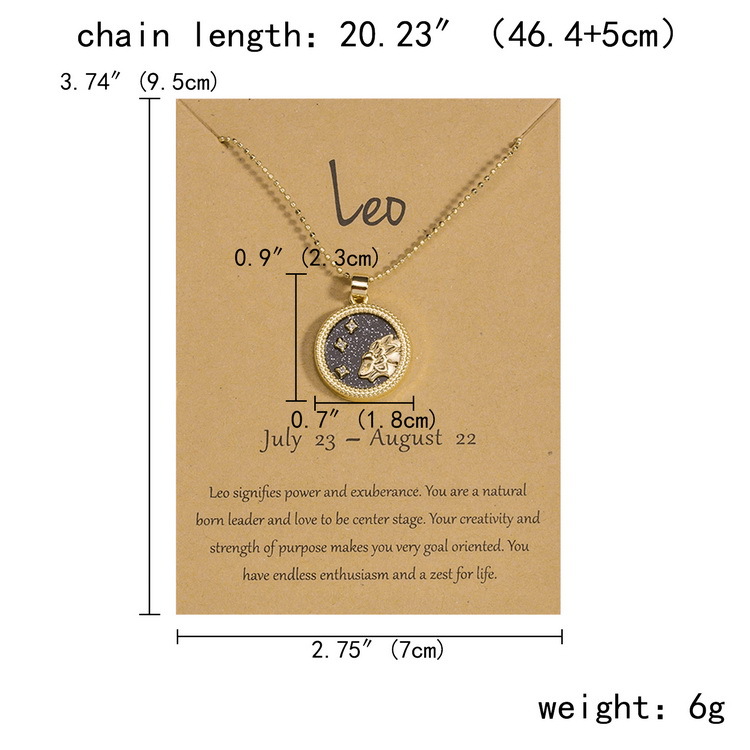 Fashion Constellation Alloy Plating Womenu0027S Pendant Necklace 1 Piece