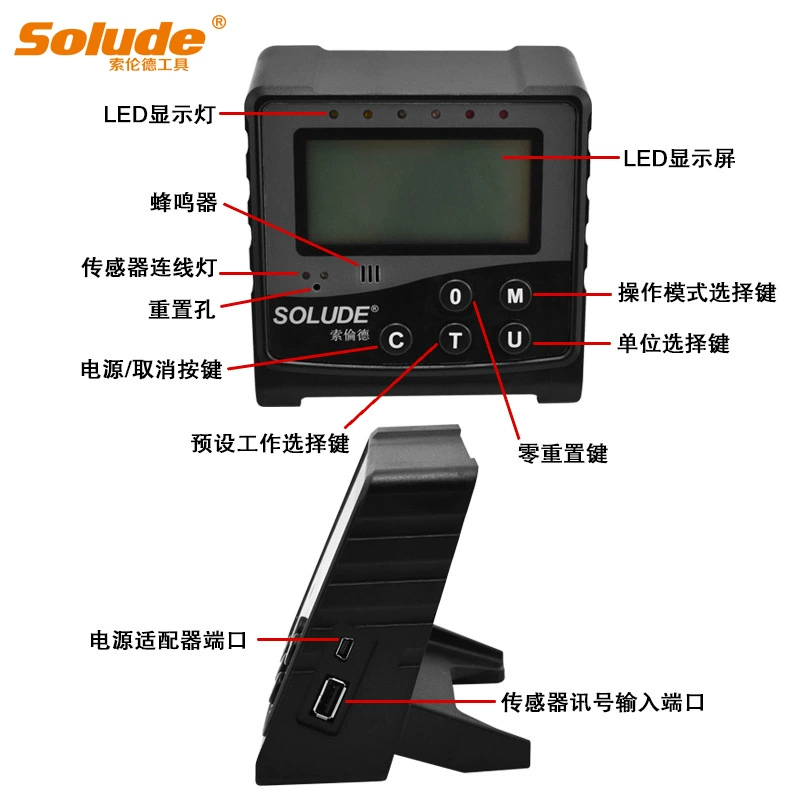 Handheld wrench, tester, with LED display