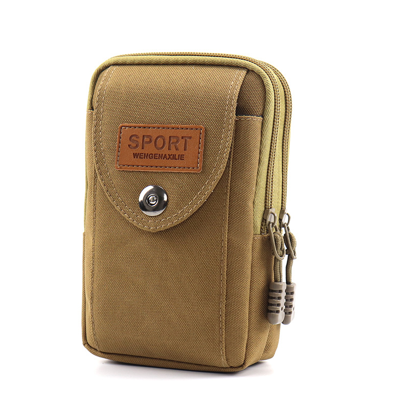 Teléfono móvil bolso de la cintura cinturón de los hombres caja del teléfono móvil impermeable al aire libre deportes cinturón multifuncional teléfono móvil bolsa vertical bolso colgante hombres