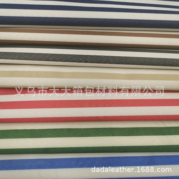 Factory direct sales of color-woven striped fabric, polyester fabric with foamed bottom, apron and bag fabric detail image 3