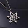 Brand necklace hip-hop style stainless steel, accessory, internet celebrity, European style