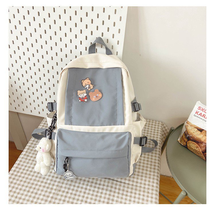 Korean Simple Large Capacity Schoolbag display picture 1