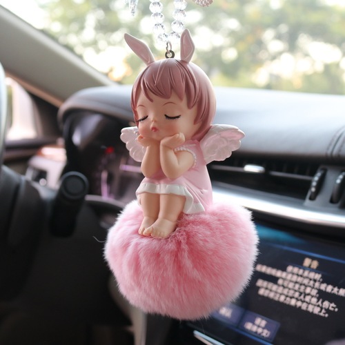 Car rearview mirror car interior decoration pendant cute Annie cartoon pendant car decoration pendant car accessories for women