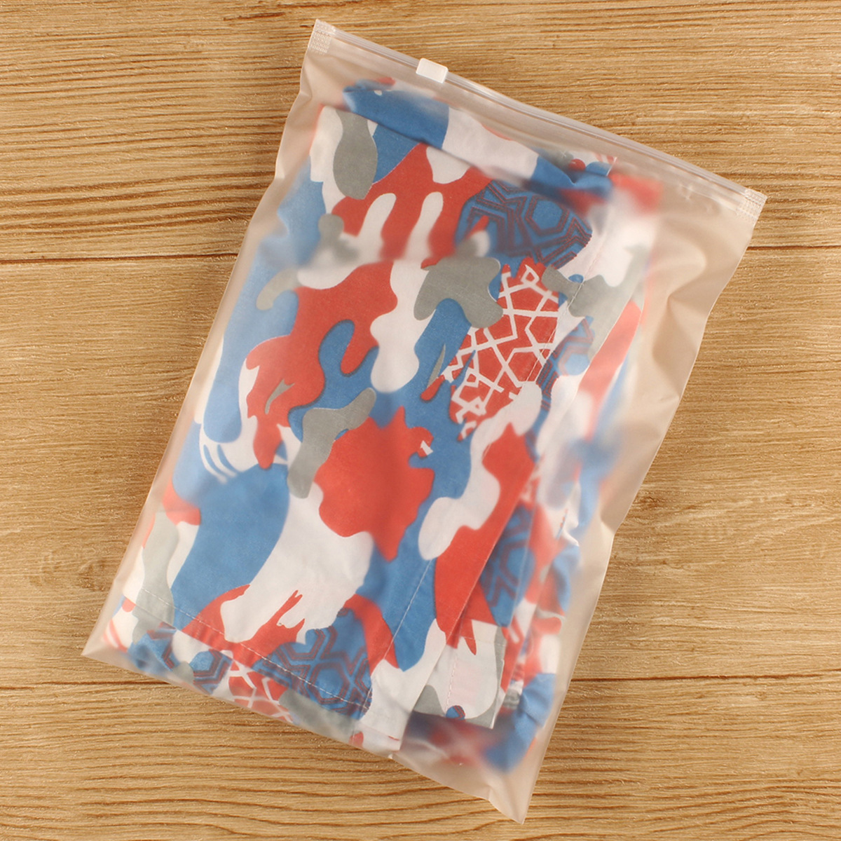 透明EVA磨砂服装拉链袋定做塑料衣服包装袋子童装自封袋现货批发|ms