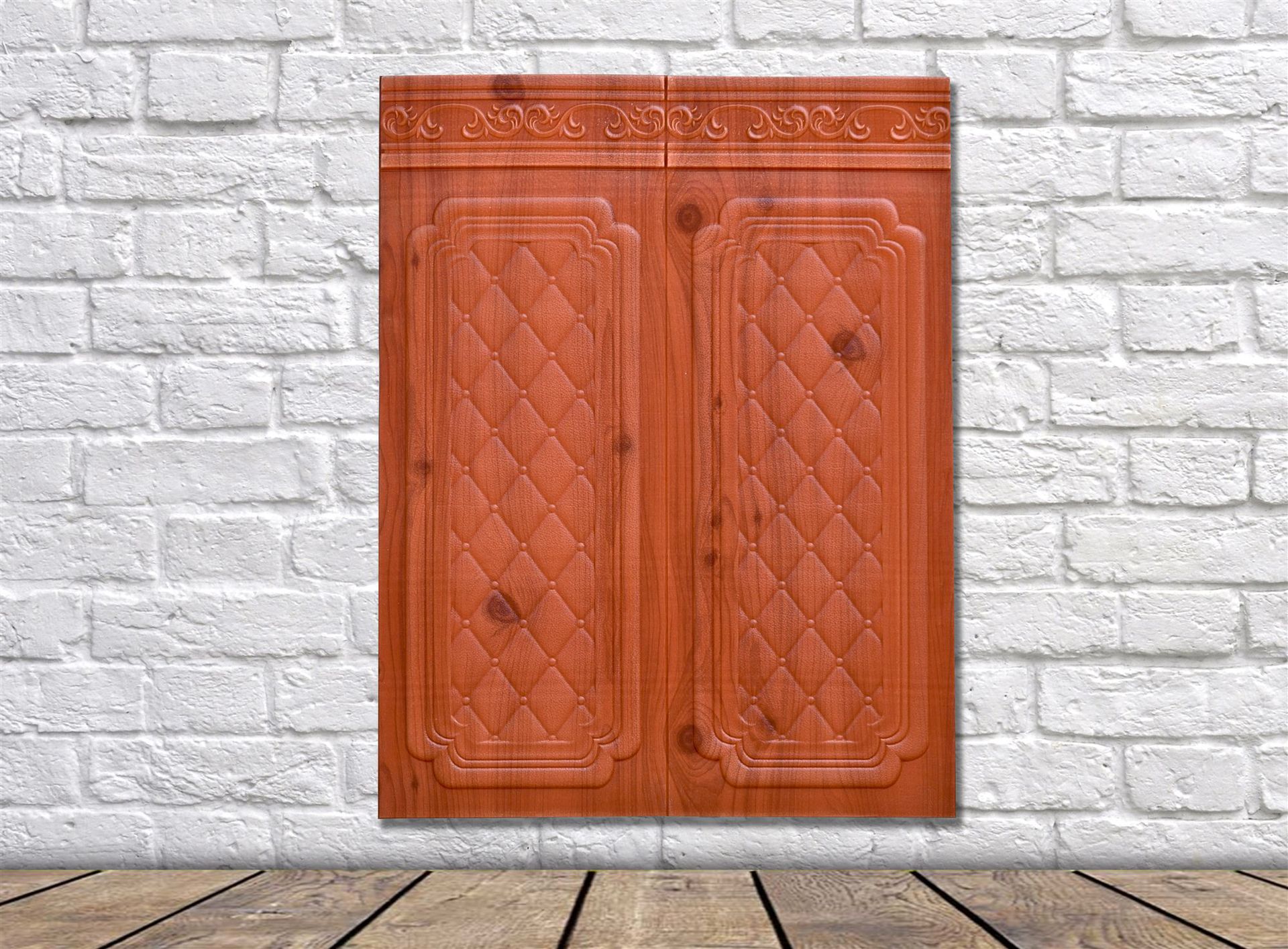 3D Three-dimensional wall stickers Chinese style Dado 90*70cm Diamond lattice home decoration Renovation Wall stickers wallpaper