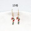 Christmas cartoon earrings, European style, suitable for import