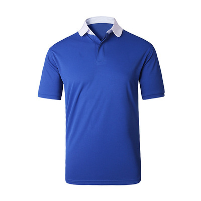 men's wear fashion Short sleeved Polo Football clothes summer new pattern Training clothes Easy Solid motion Jersey customized