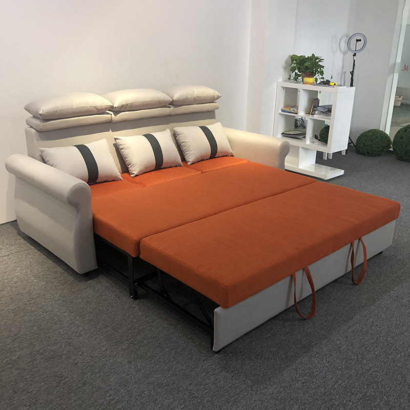 Sofá cama plegable multifuncional de 1,5 m, sofá de tecnología de látex tipo hotel de casa pequeña de 1,8 m image 4
