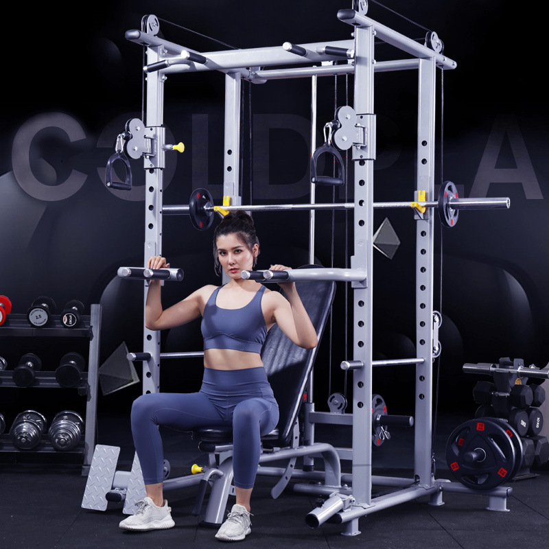 Pórtico comercial pequeño pájaro volador entrenador integral marco libre Squat rack casa equipo de fitness traje combinación