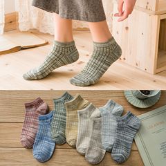 Summer and Autumn New Women's Casual Solid Color Boat Socks for Women Korean Style Cotton Light Mouth Short Socks Factory Wholesale Men's Socks