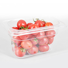 PC透明份數盆耐摔透明帶蓋盆多規格方形食品盤水果份數盤冰淇淋盤