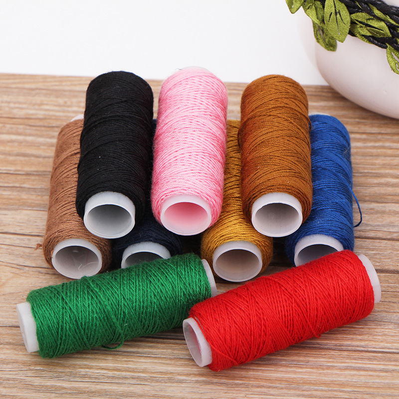 缝纫线小线卷粗手缝线牛仔线 缝被子线缝纫机线粗203小卷|ru