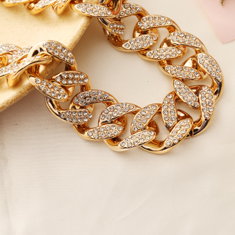 Pulsera Retro Con Collar De Diamantes display picture 5