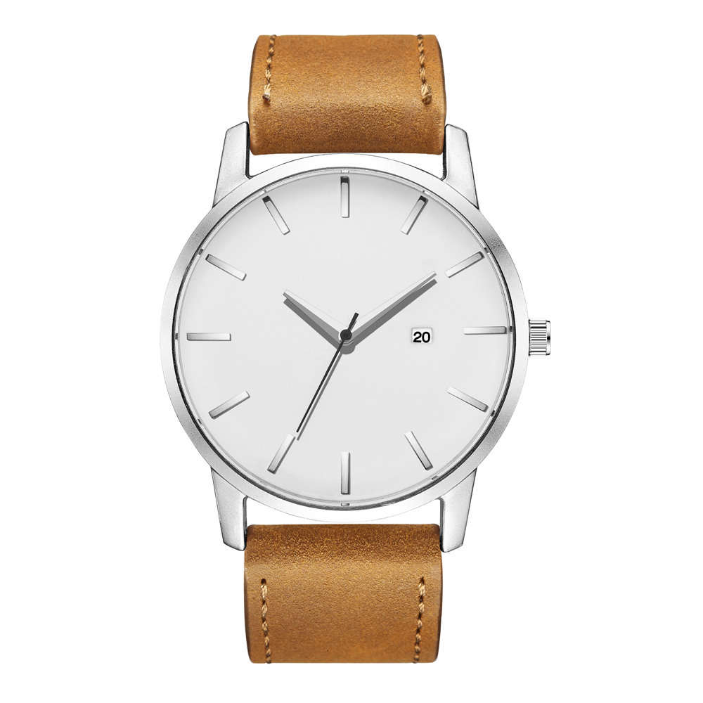 Simple Big Watch Men's Fashion Matte Belt Quartz Watch Calendar Men's Sports Watch Wholesale display picture 7