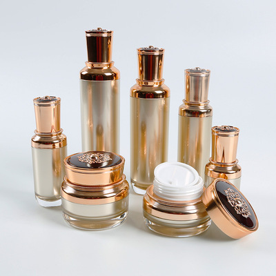 15ml 30ml 50ml亚克力兰花乳液瓶贵妇膏烟酰胺膏霜瓶化妆品包材|ms