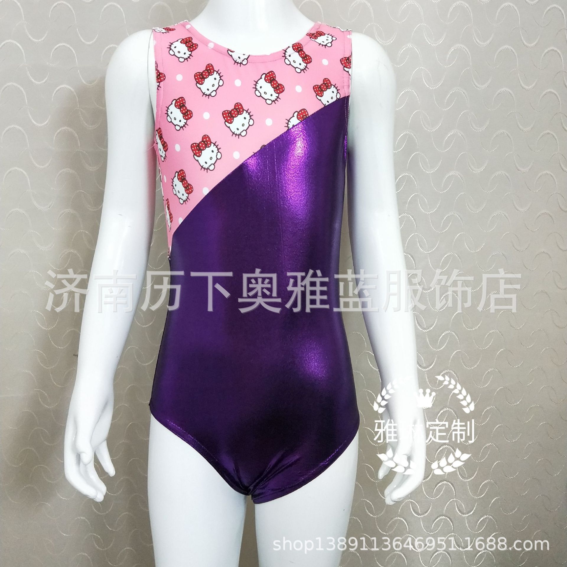 Yalin customized children Sports Aerobics Art Leotard Uniforms Swimsuit Costume