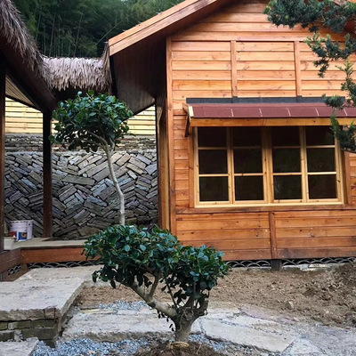 Wood structure house Casual huts/Maisonette outdoors Scenery Wooden house Requirement customized