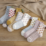 Коралловые бархатные японские удерживающие тепло носки для беременных, средней длины, увеличенная толщина