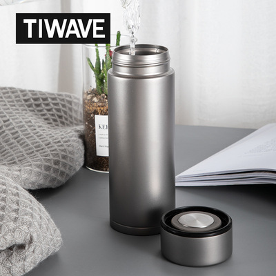 厂家直销 纯钛水杯 纯钛保温杯  金属杯 旅行杯商务礼品