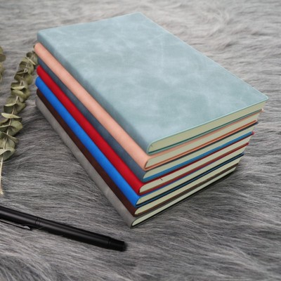 创意复古记事本子加厚日记本企业会议笔记本A5商务记事本定制logo|ru