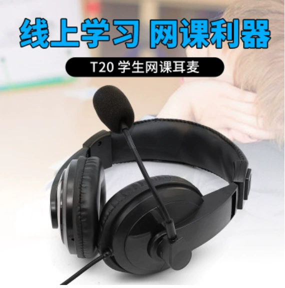 Laptop, headphones, T-20, English