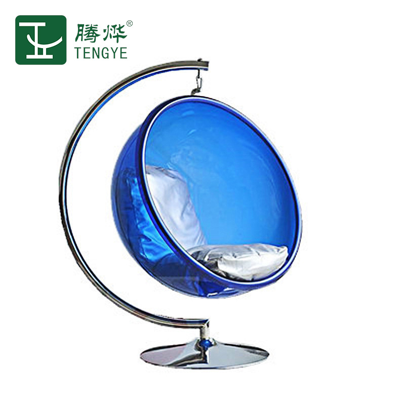 厂家直销 落地吊球泡泡椅休闲椅亚克力透明半球椅吊顶支架秋千椅